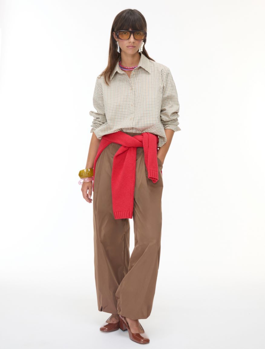 Cropped shirt - ECRU - iBlues