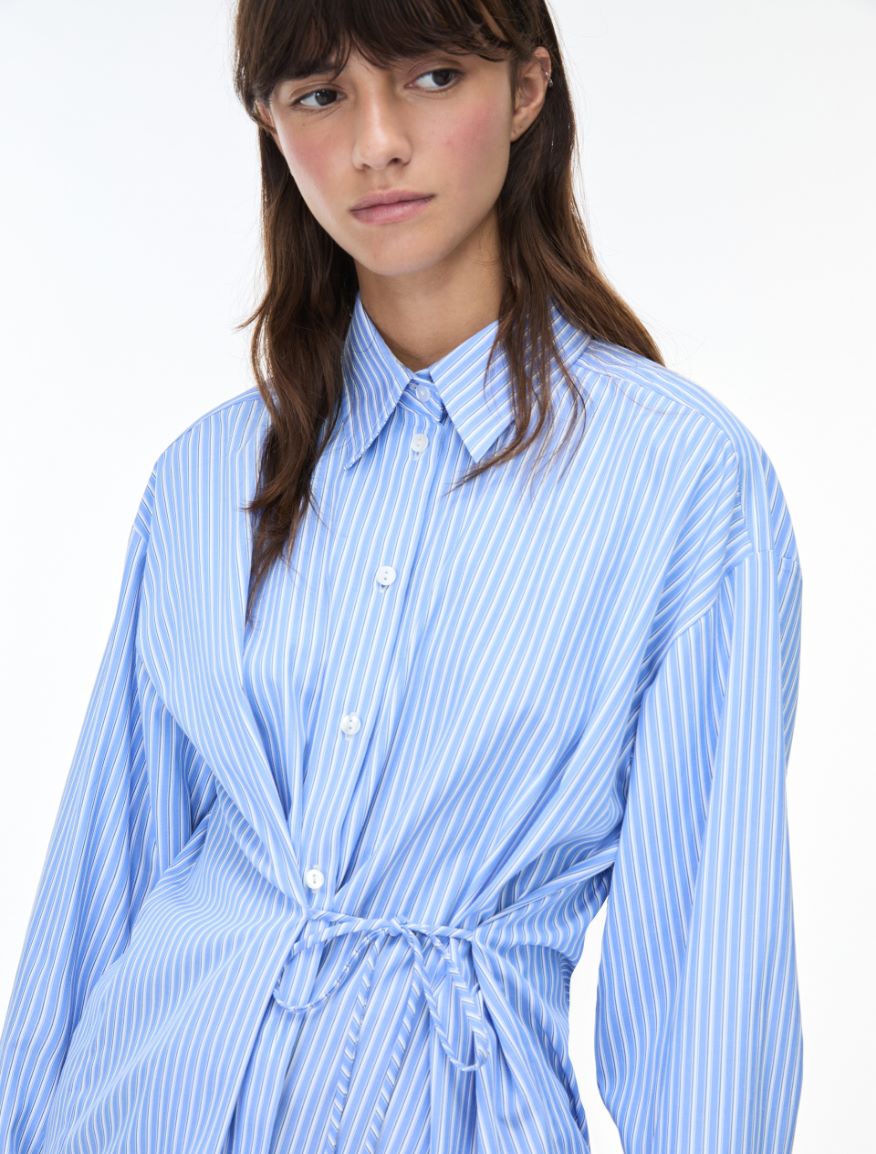 Side-tie shirt - LIGHT BLUE - iBlues - 3