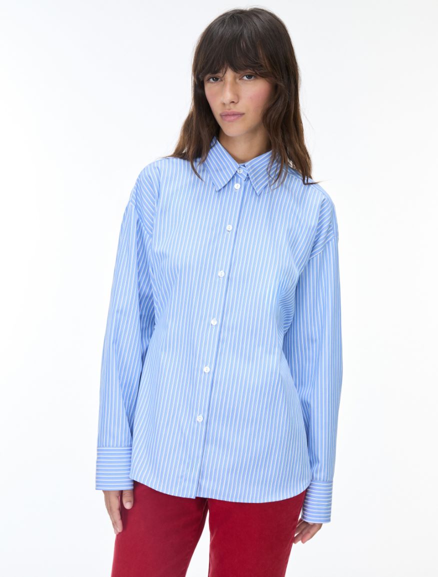 Side-tie shirt - LIGHT BLUE - iBlues - 4