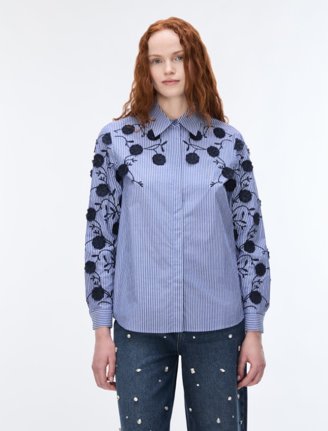 Thread-Embroidered Shirt - iBlues
