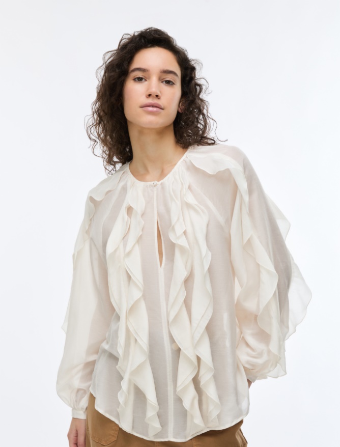 Silk-blend blouse - 