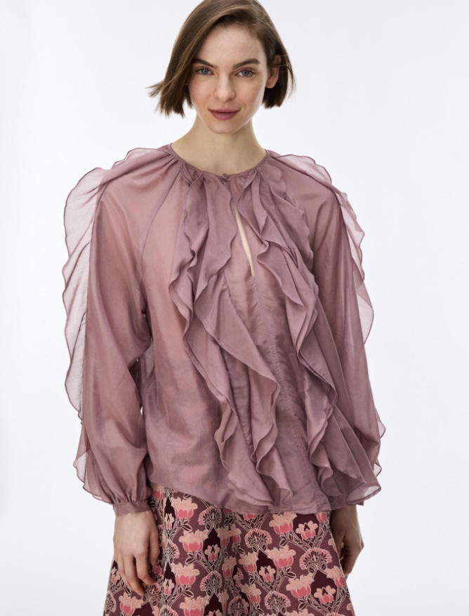 Silk-blend blouse - iBlues