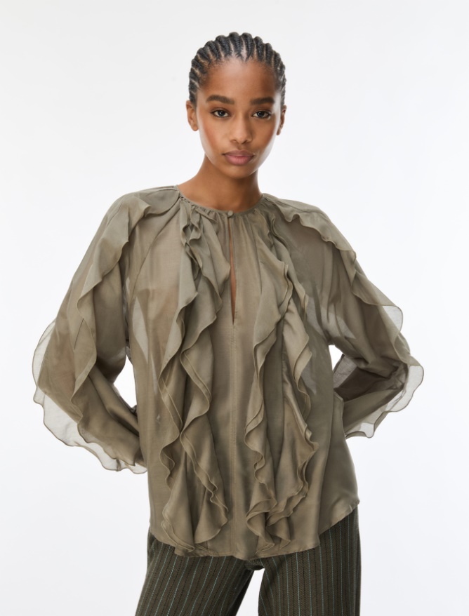 Silk-blend blouse - 
