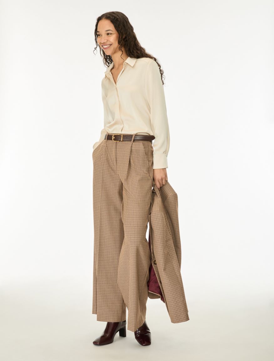 Satin shirt - IVORY - iBlues