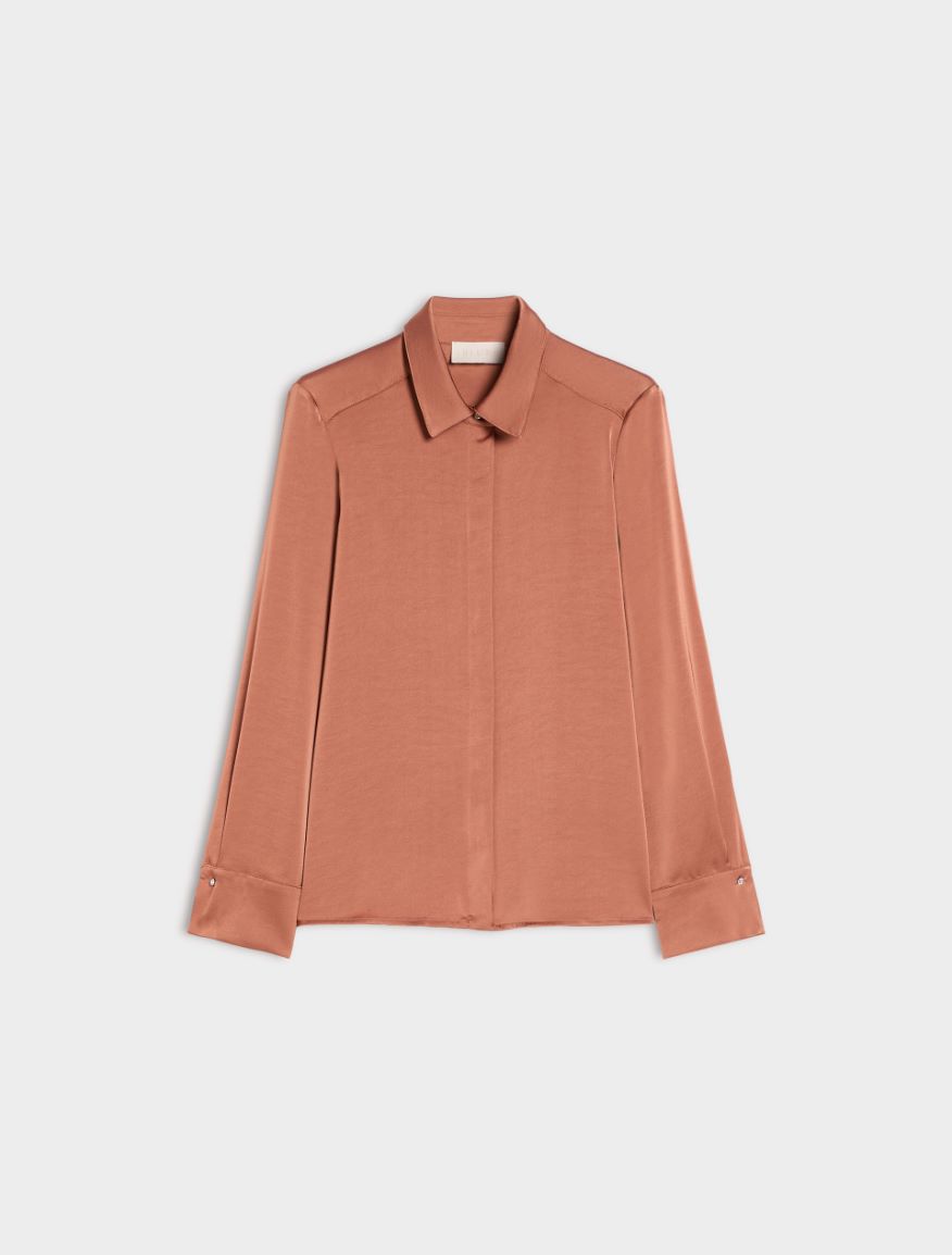 Satin shirt - COPPER - iBlues - 5