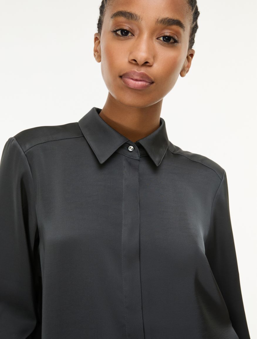 Satin shirt - IRON - iBlues - 3
