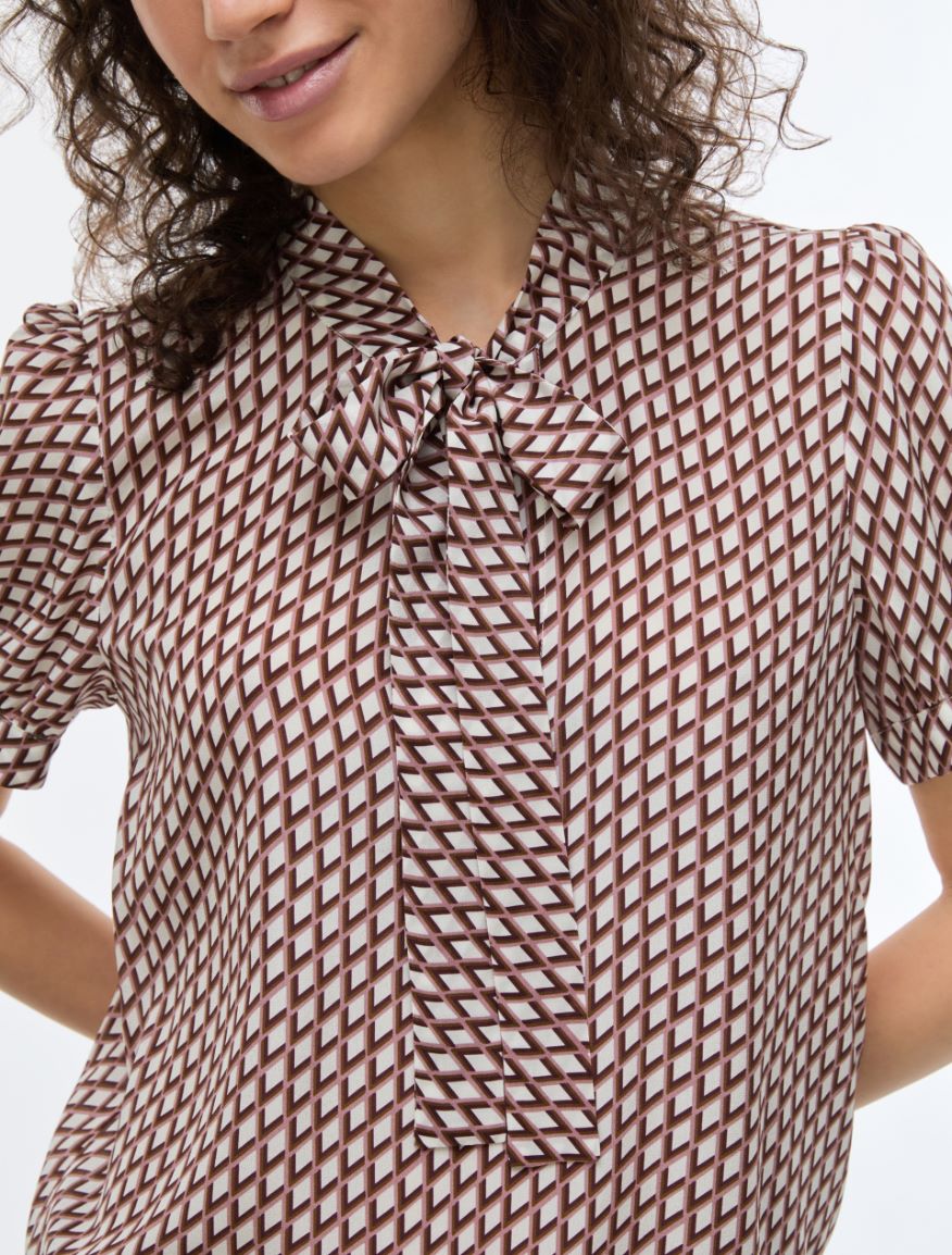Silk blouse - BORDEAUX - iBlues - 3