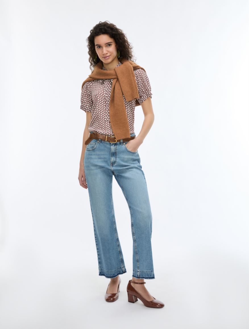 Silk blouse - BORDEAUX - iBlues - 4