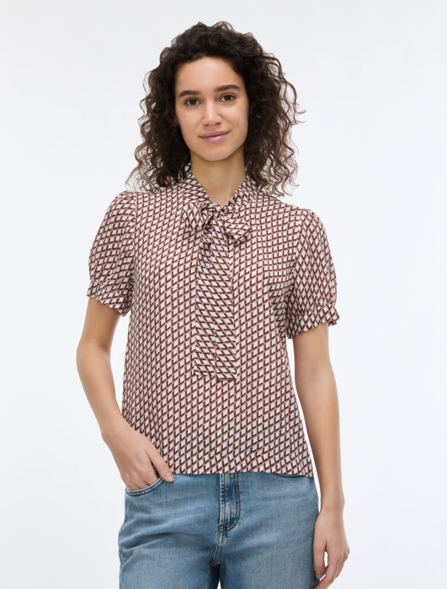 Silk blouse - BORDEAUX - iBlues