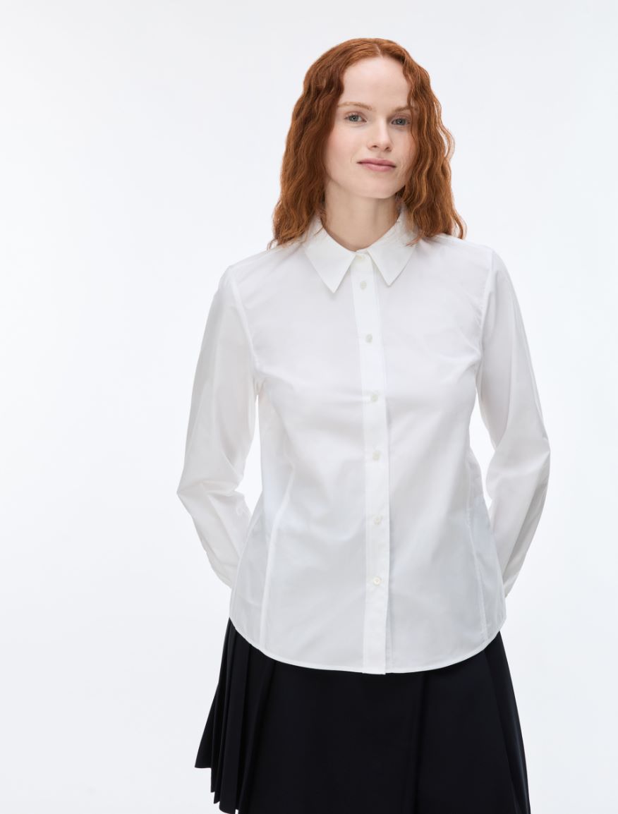 Slim-Cut Shirt - OPTICAL WHITE - iBlues