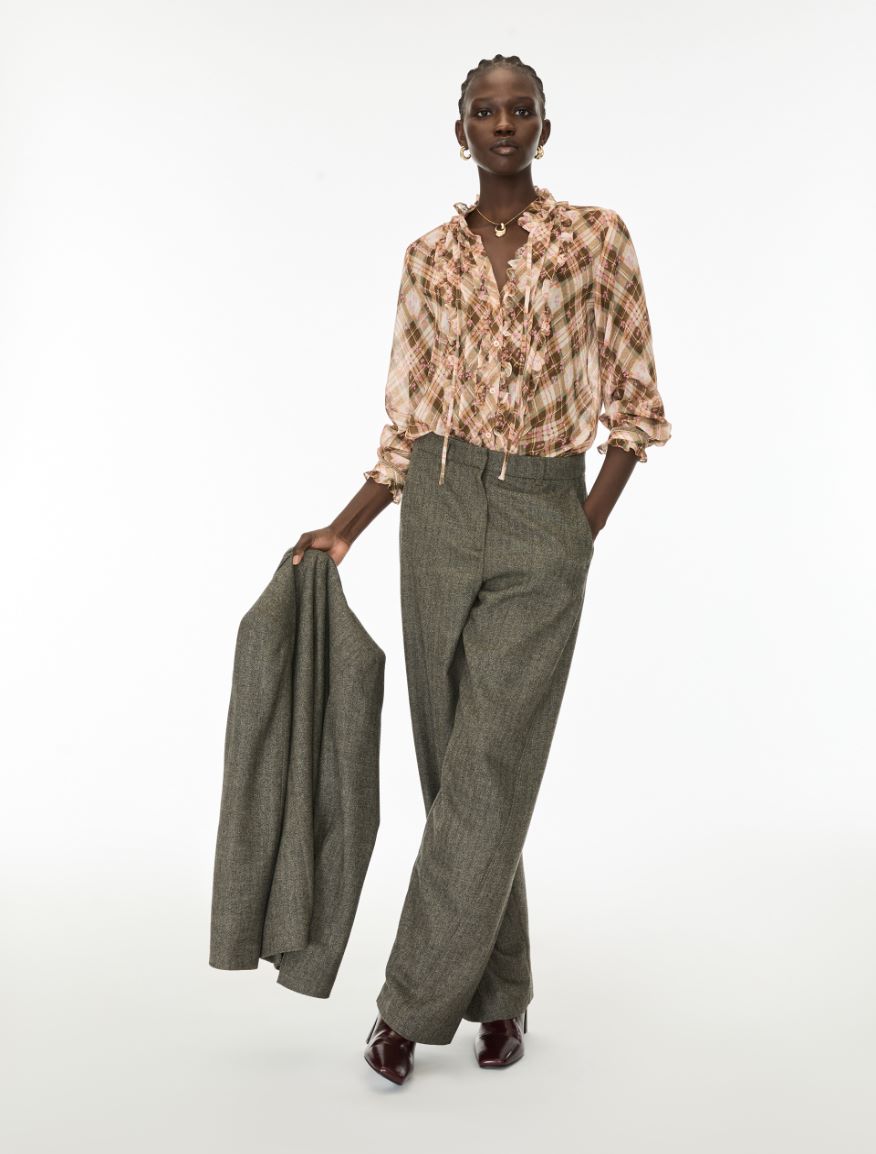 Flowing shirt - KAKI - iBlues - 4