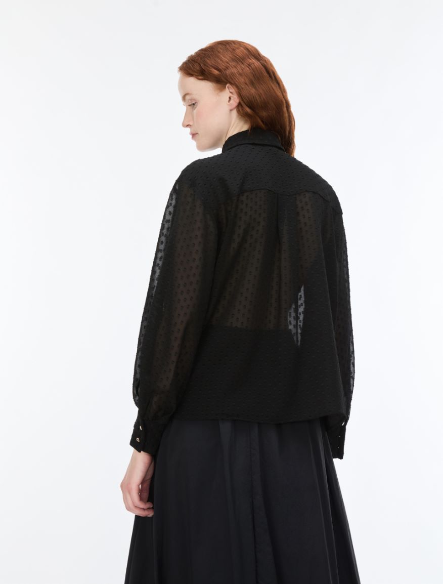 Georgette shirt - BLACK - iBlues - 2