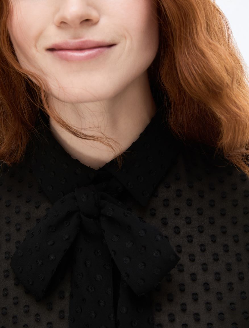 Georgette shirt - BLACK - iBlues - 3