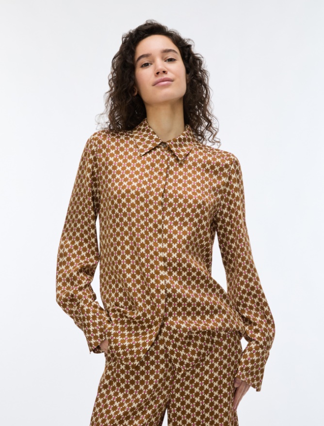 Figure-skimming shirt - WOOL WHITE - iBlues