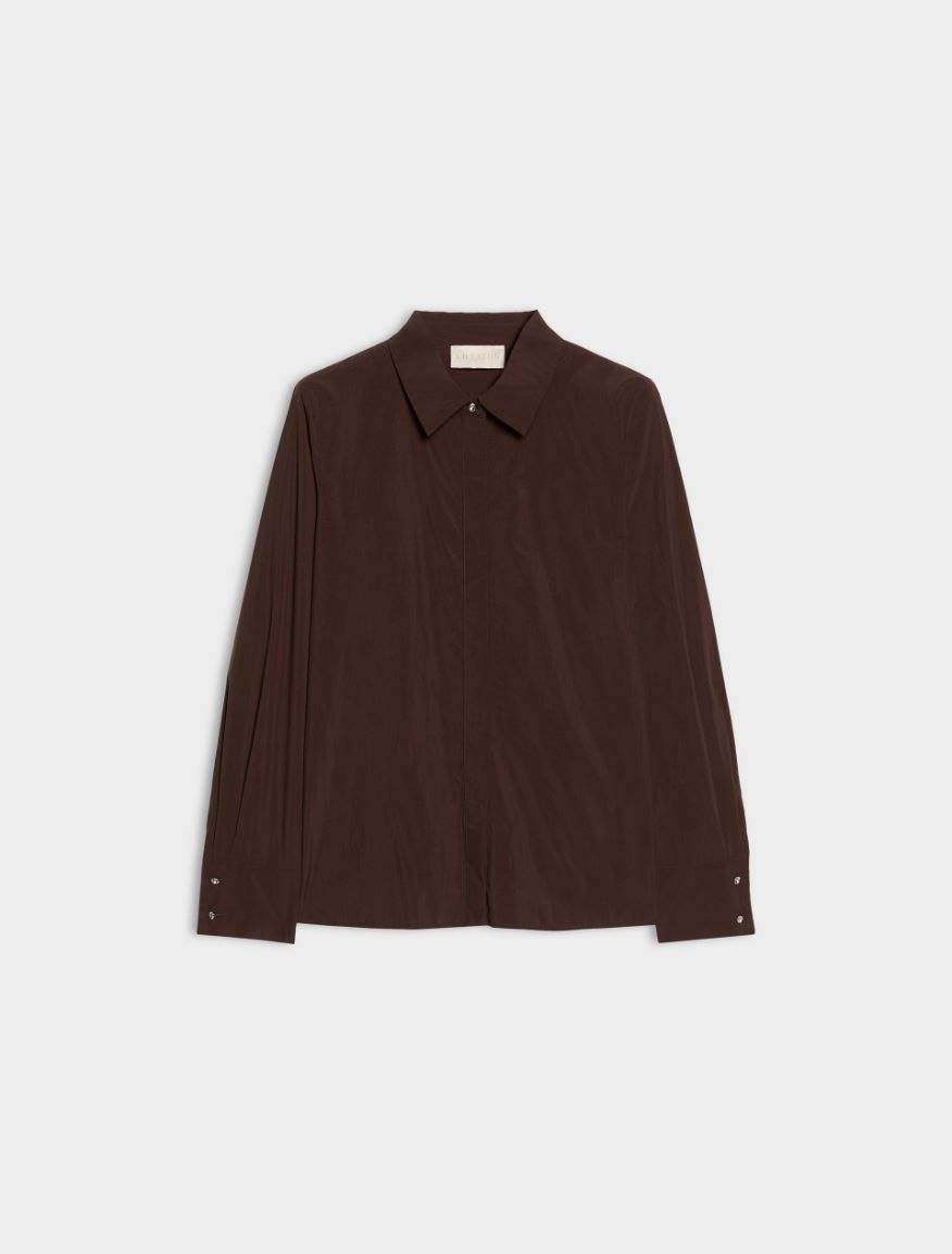 Taffeta shirt - BROWN - iBlues - 5