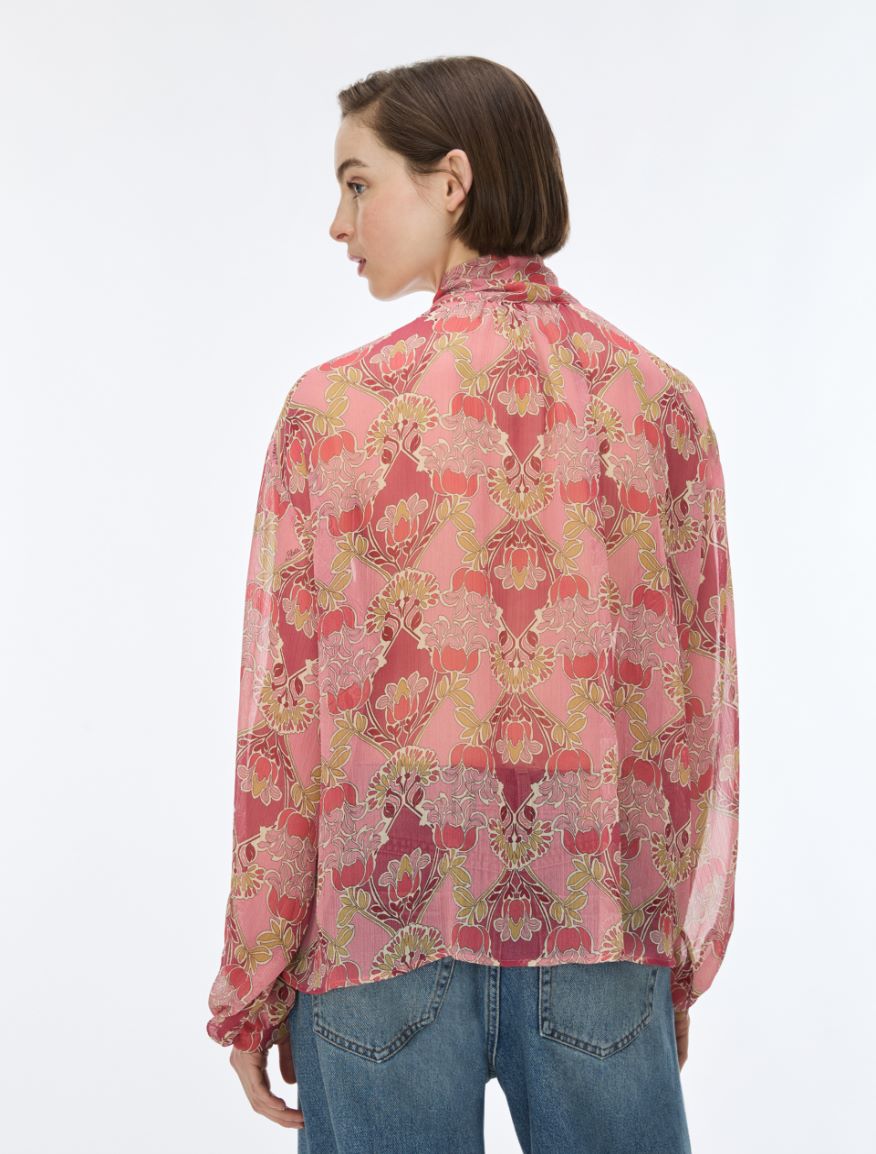 Oversized blouse - DEEP ROSE - iBlues - 2