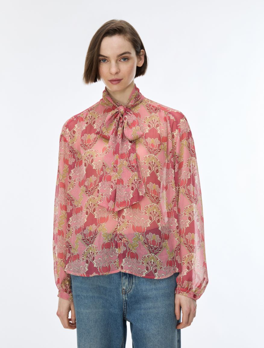 Oversized blouse - DEEP ROSE - iBlues - 3