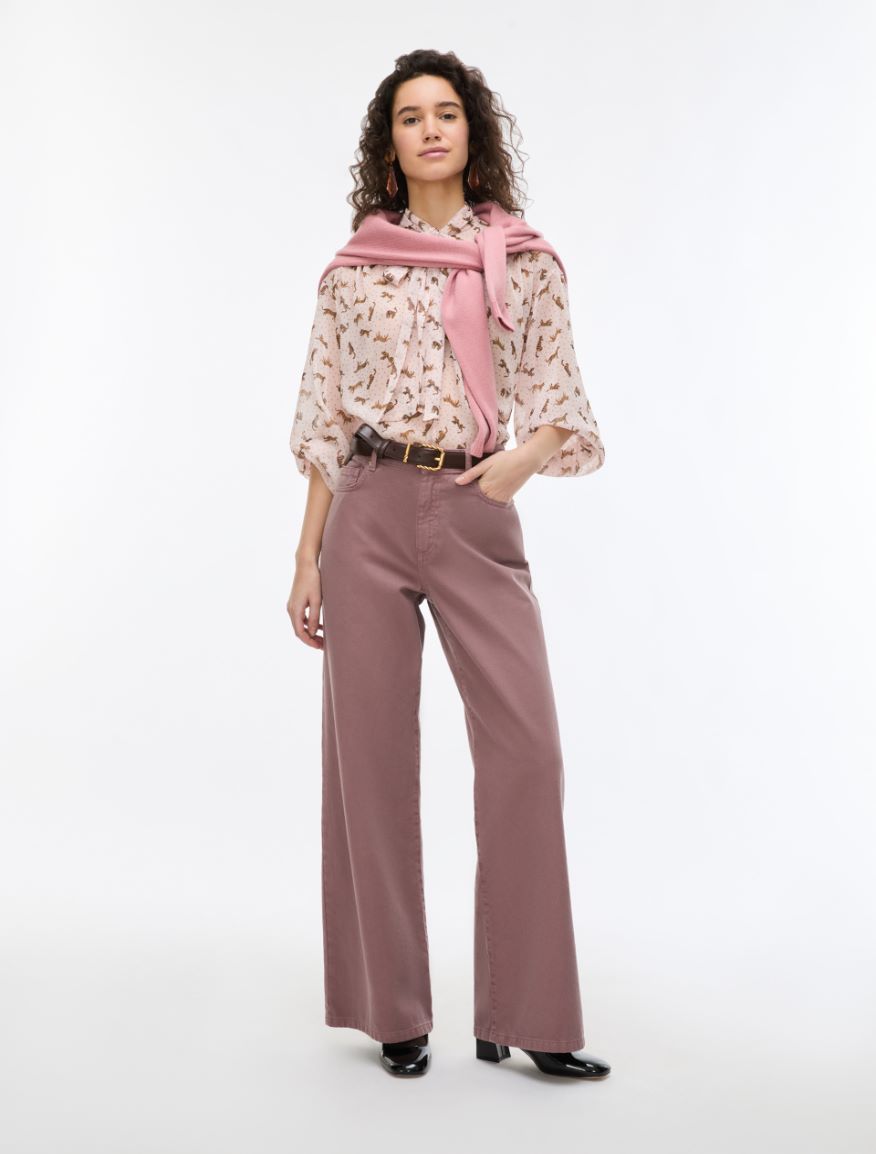 Oversized blouse - PINK - iBlues - 4