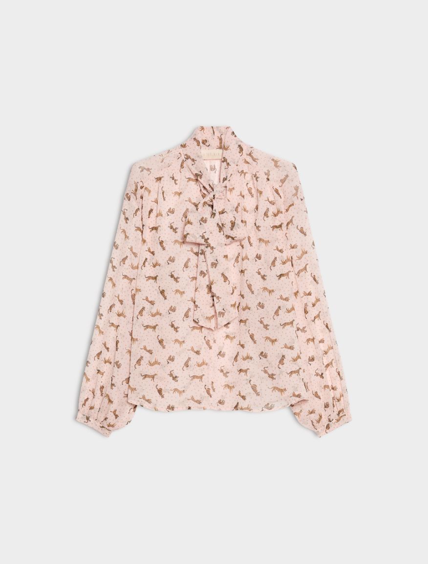 Oversized blouse - PINK - iBlues - 5