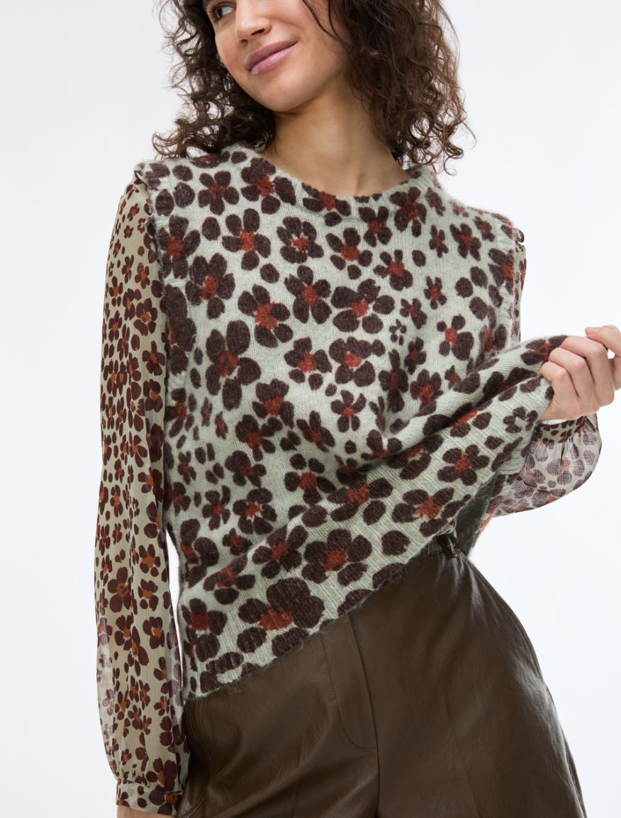 Printed shirt - SAGE - iBlues