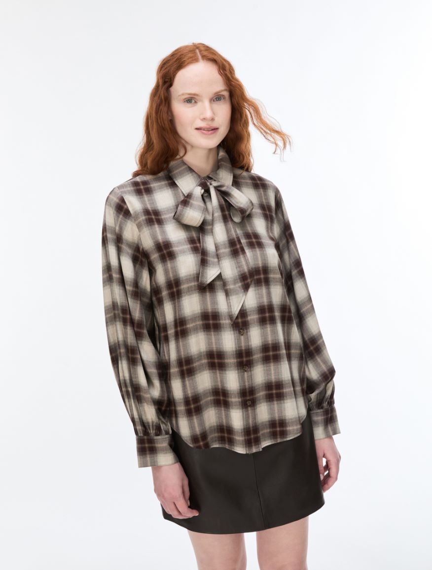 Tartan shirt - BROWN - iBlues - 3