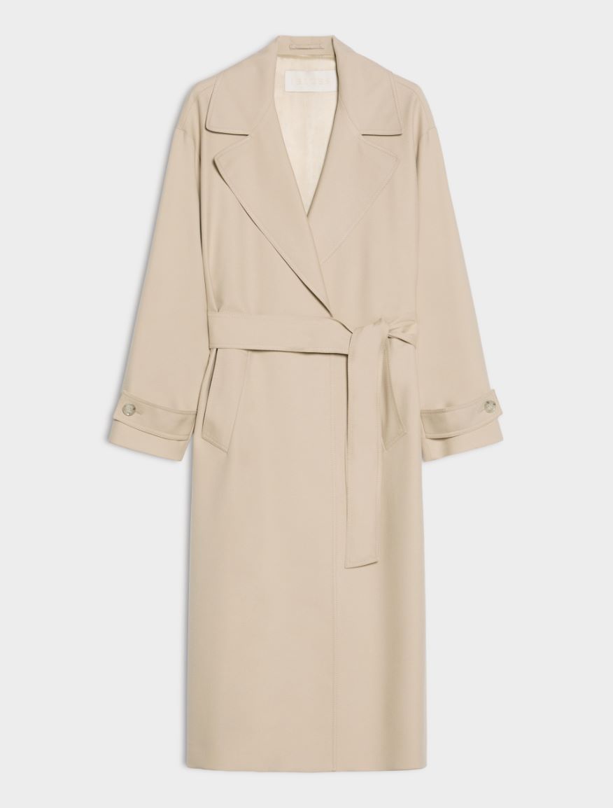 Flared trench coat - NATURAL - iBlues - 5