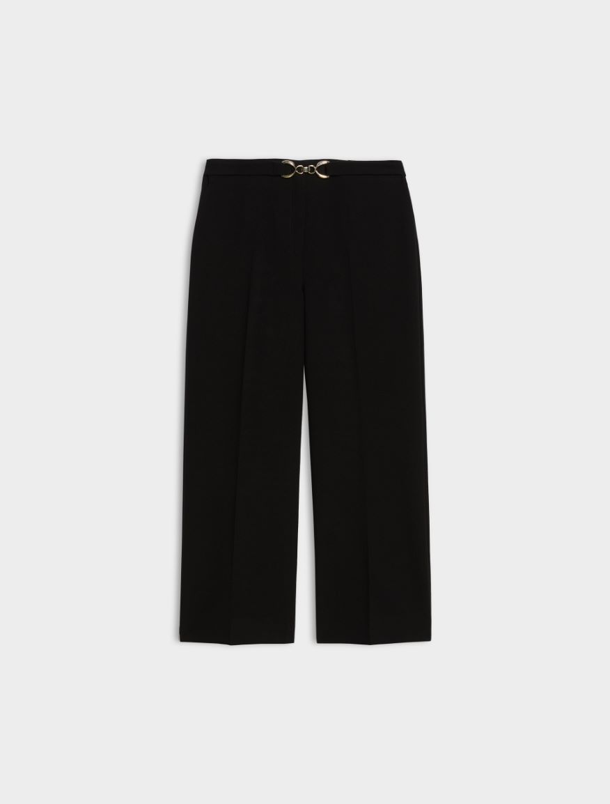 Wide-leg trousers - BLACK - iBlues - 5