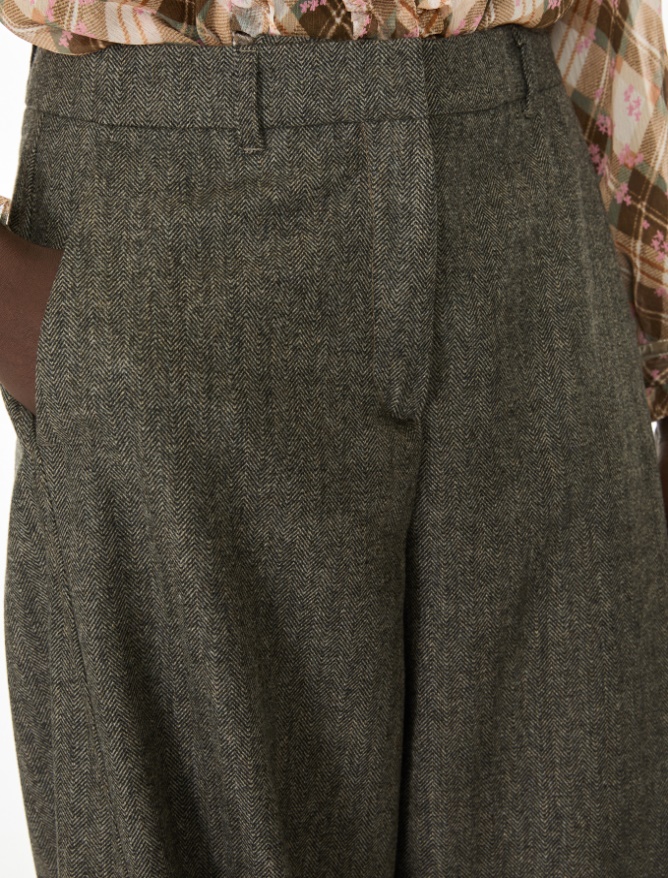 Pantaloni barrel in flanella - iBlues - 3