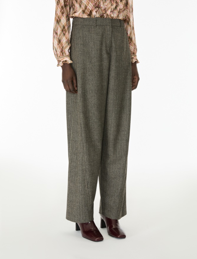 Pantaloni barrel in flanella - iBlues