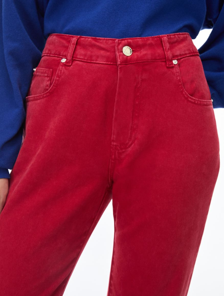 Straight-fit trousers - RED - iBlues - 3