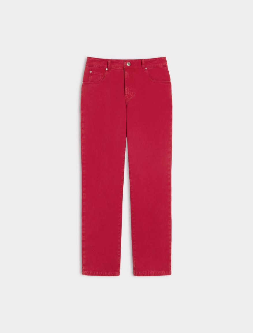Straight-fit trousers - RED - iBlues - 5
