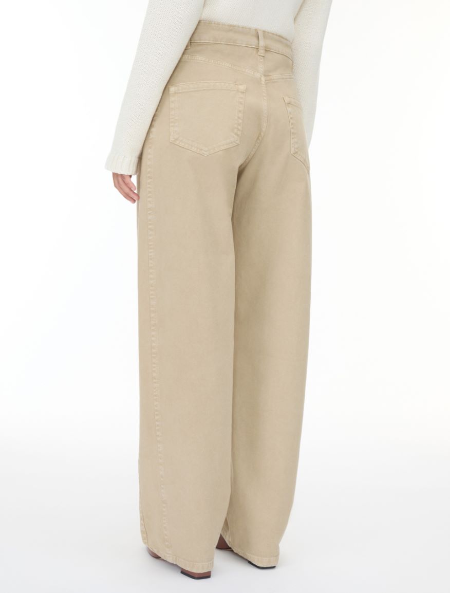 Barrel-leg trousers - NATURAL - iBlues - 2