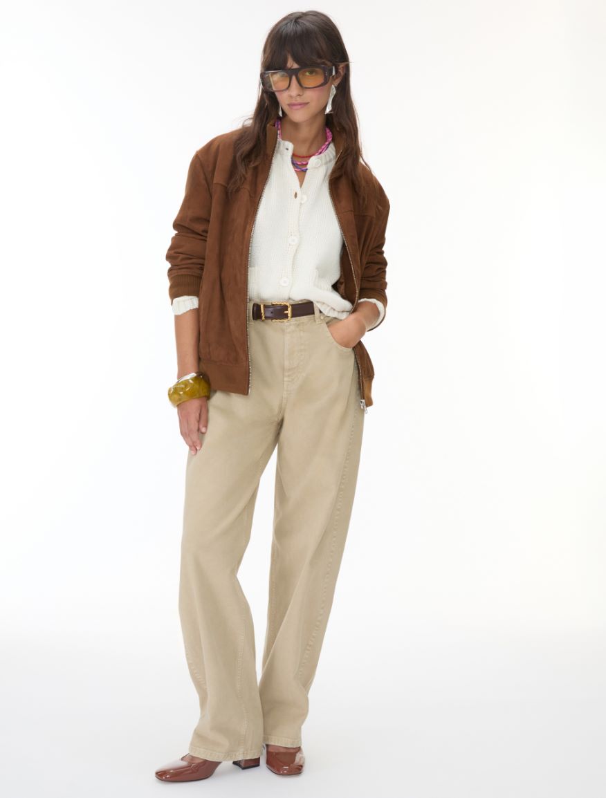 Barrel-leg trousers - NATURAL - iBlues - 4