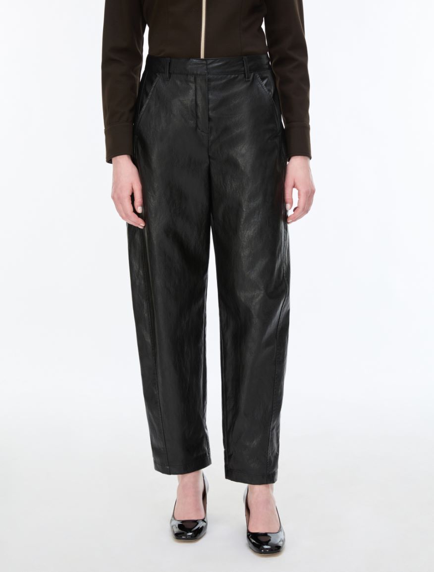 Barrel trousers - BLACK - iBlues