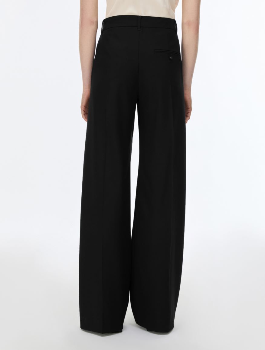 Gerade geschnittene Hose - SCHWARZ - iBlues - 2