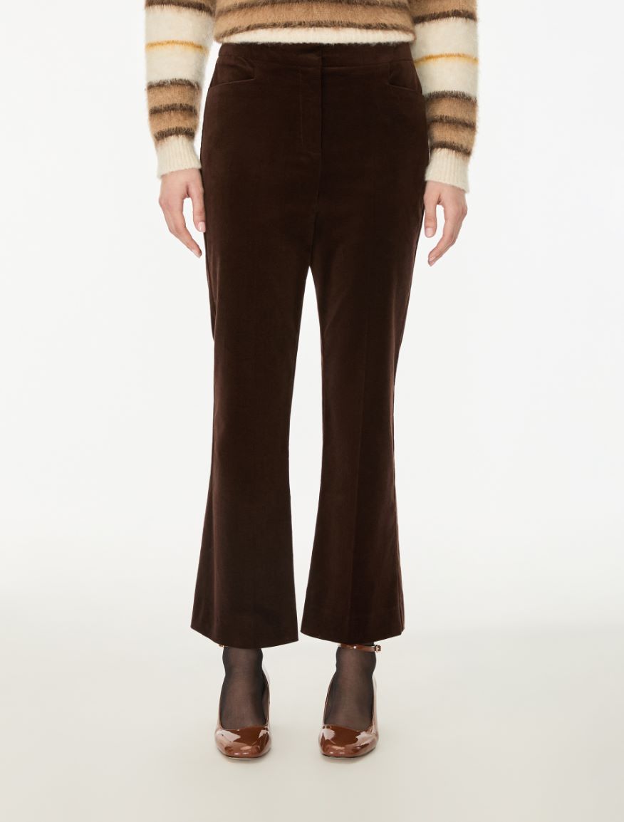 Flared Trousers - BROWN - iBlues
