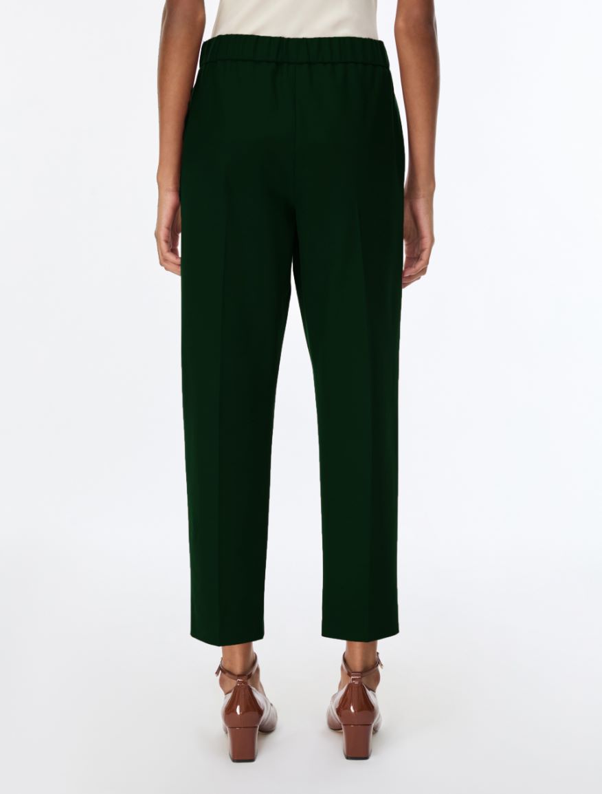 Stretch fabric trousers - DARK GREEN - iBlues - 2