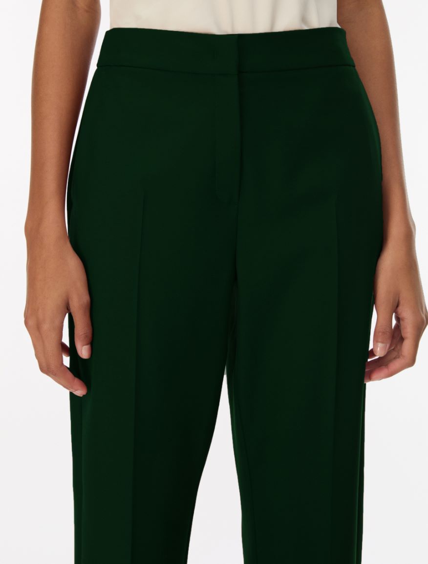 Stretch fabric trousers - DARK GREEN - iBlues - 3