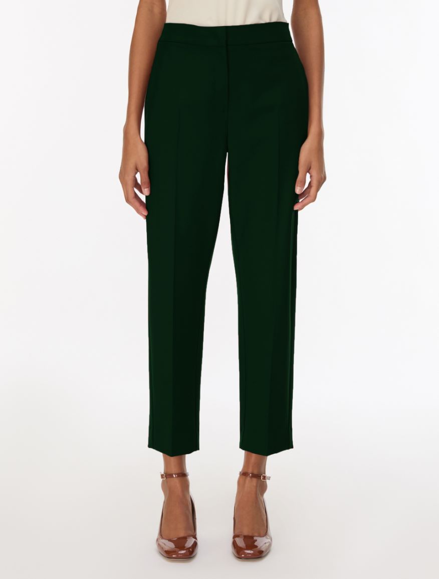 Stretch fabric trousers - DARK GREEN - iBlues - 4