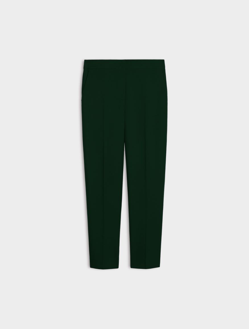 Stretch fabric trousers - DARK GREEN - iBlues - 5