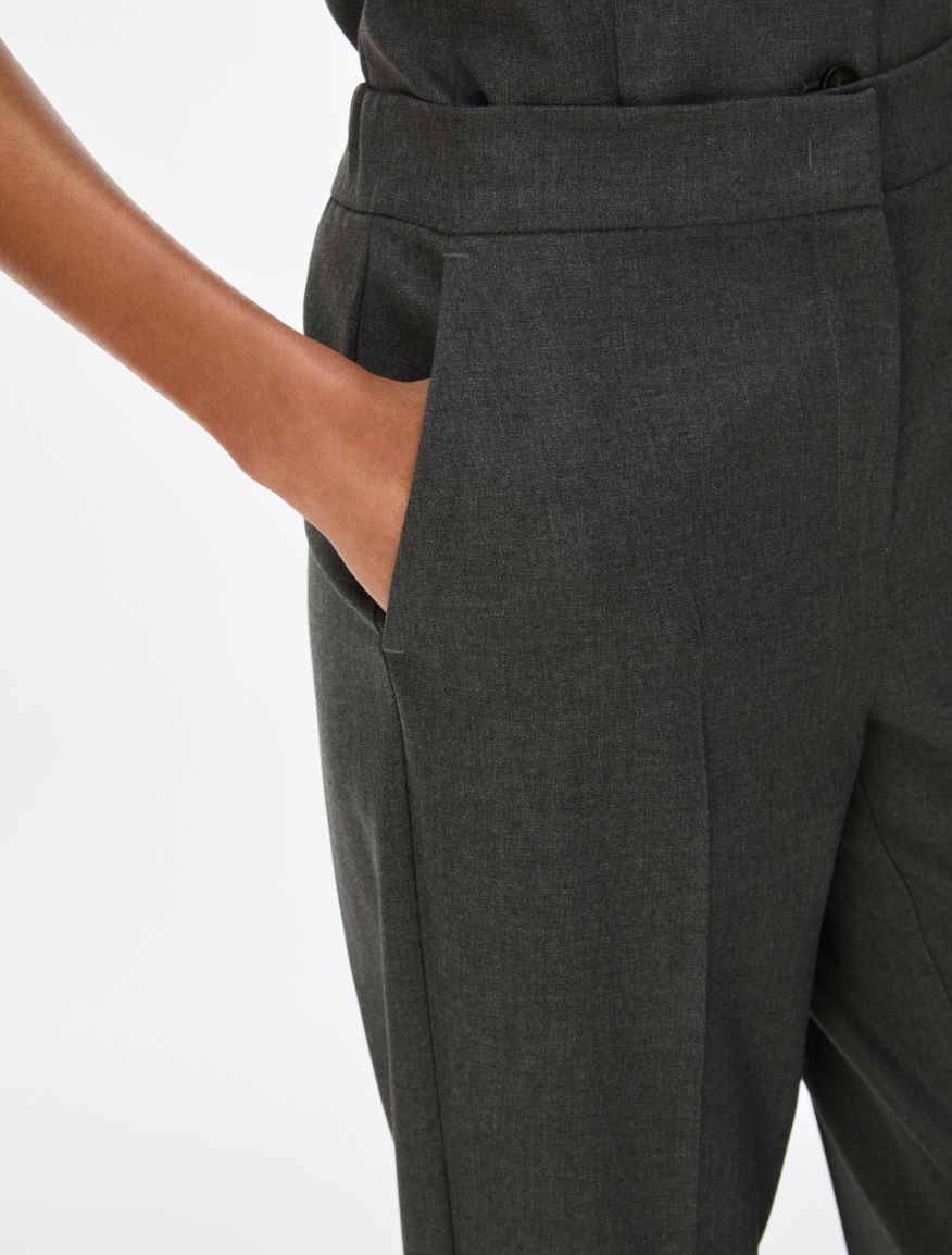 Stretch fabric trousers - SLATE GREY - iBlues - 3