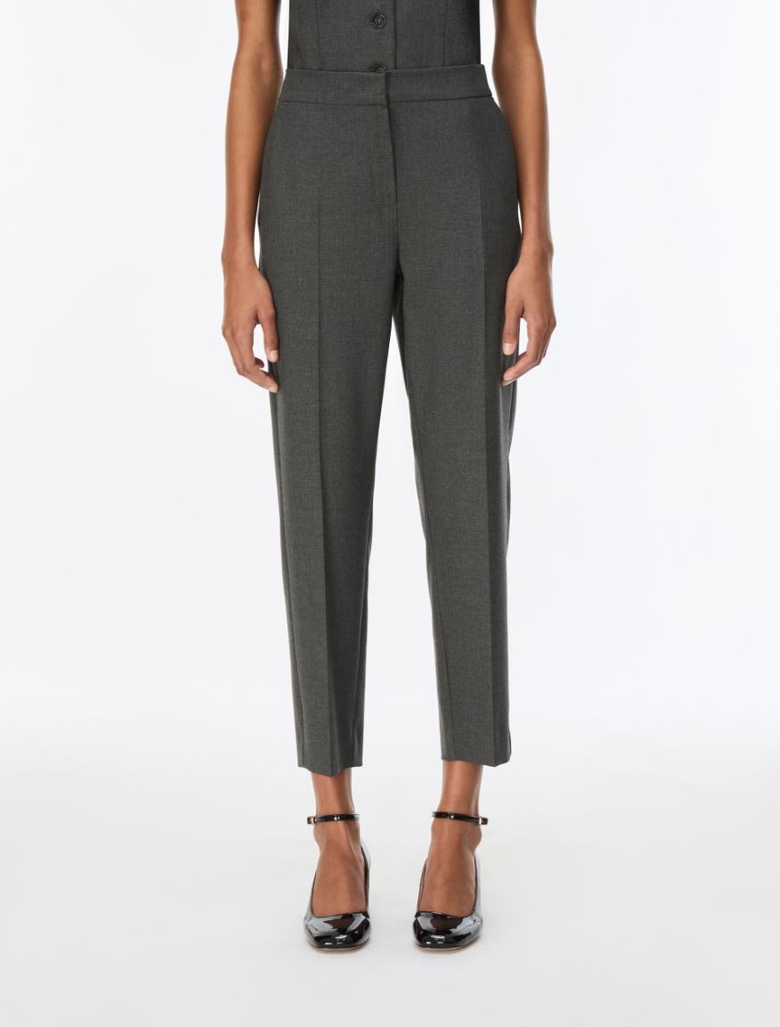Stretch fabric trousers - SLATE GREY - iBlues