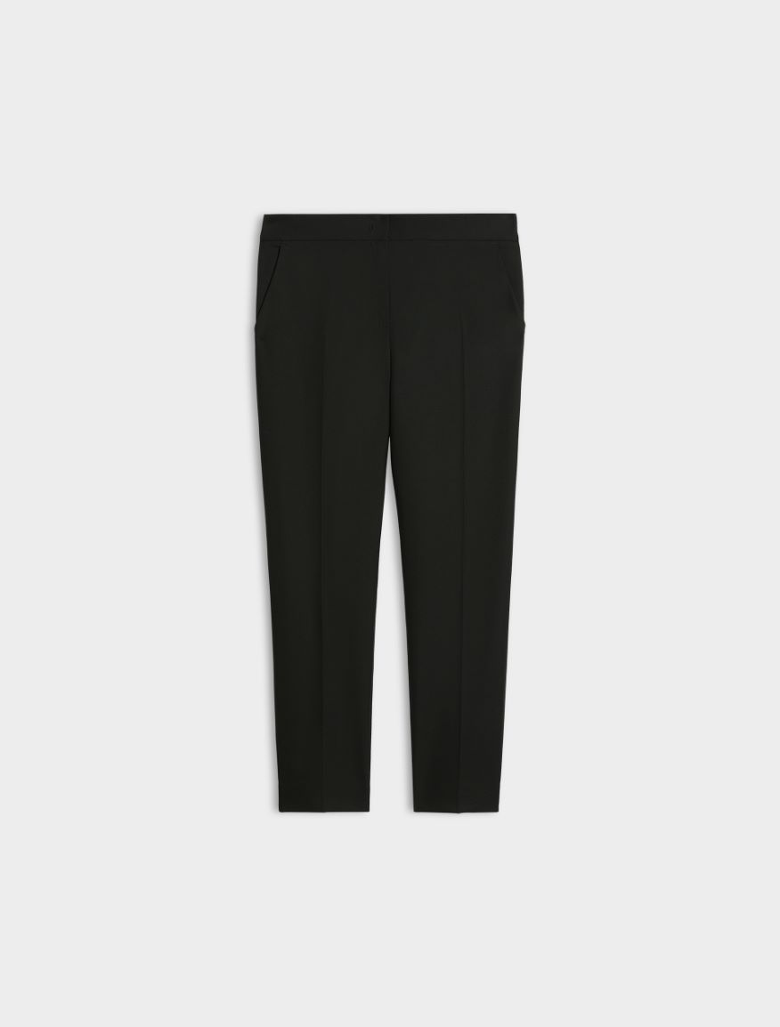 Stretch fabric trousers - BLACK - iBlues - 5