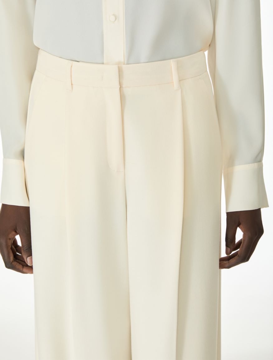 Wide trousers - IVORY - iBlues - 3