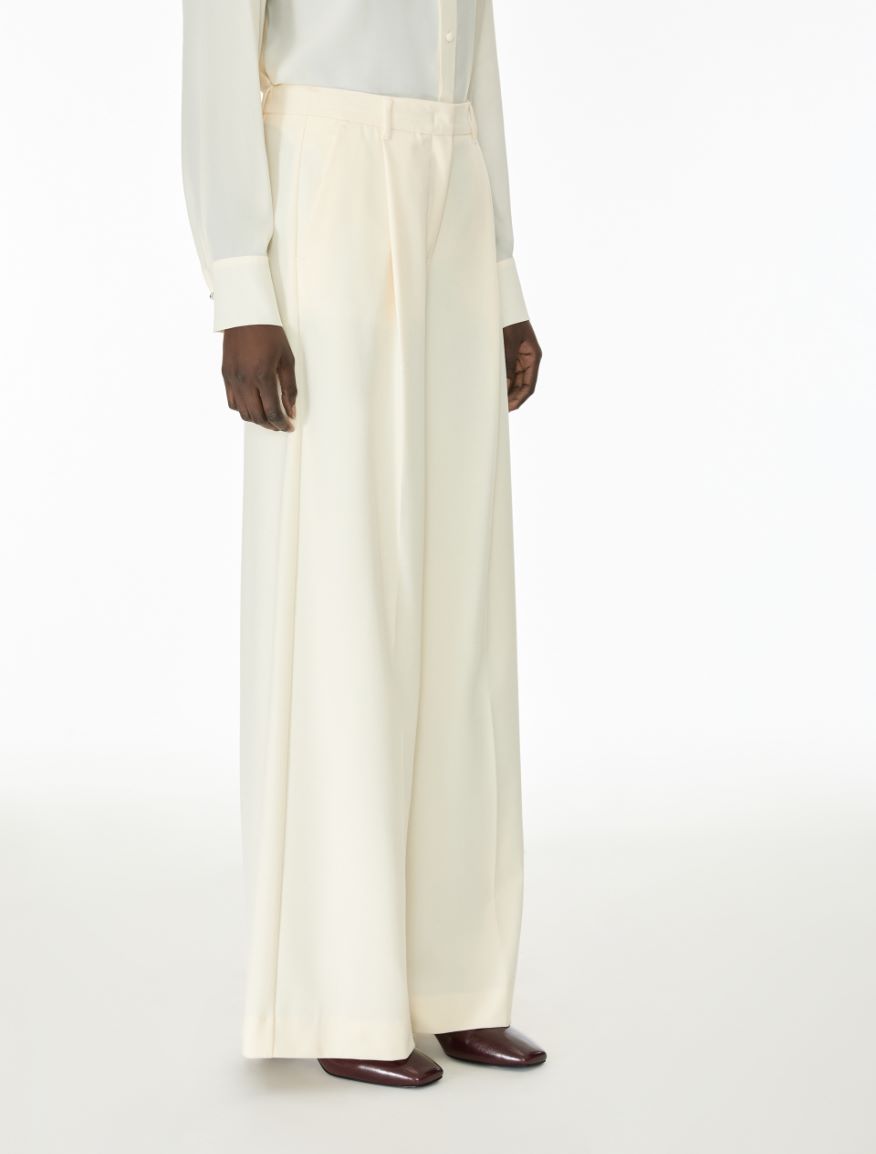 Wide trousers - IVORY - iBlues