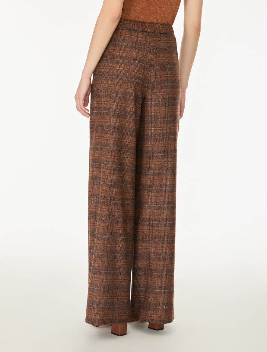 Pantalon en flanelle - CHOCOLAT - iBlues - 2