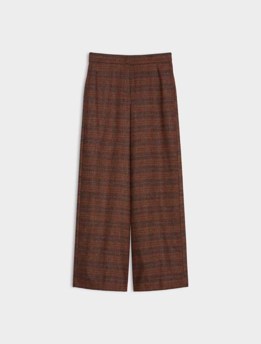 Pantalon en flanelle - CHOCOLAT - iBlues - 5