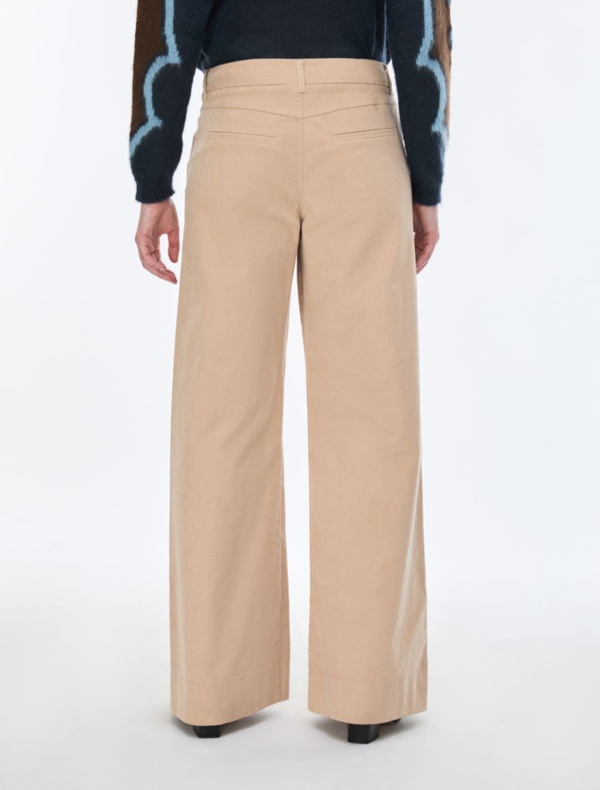 Pantaloni in velluto - SABBIA - iBlues - 2