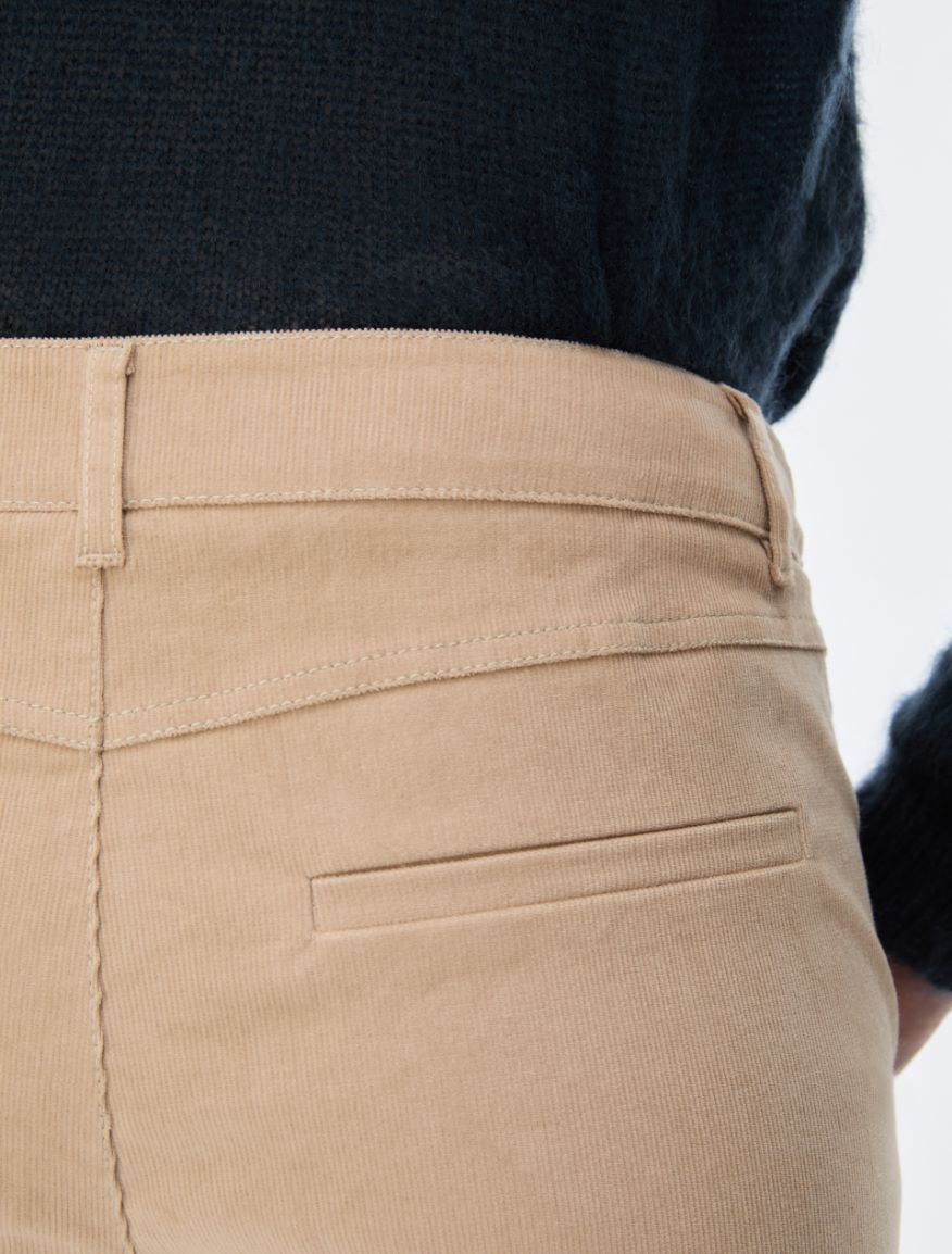 Pantaloni in velluto - SABBIA - iBlues - 3