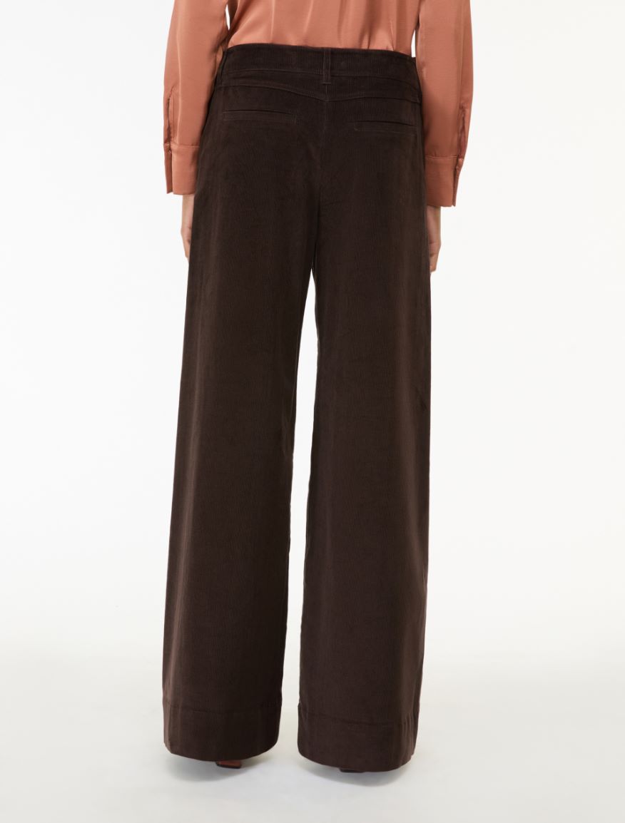 Velvet trousers - BROWN - iBlues - 2